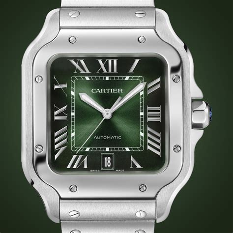 santos cartier green|cartier santos green dial 2023.